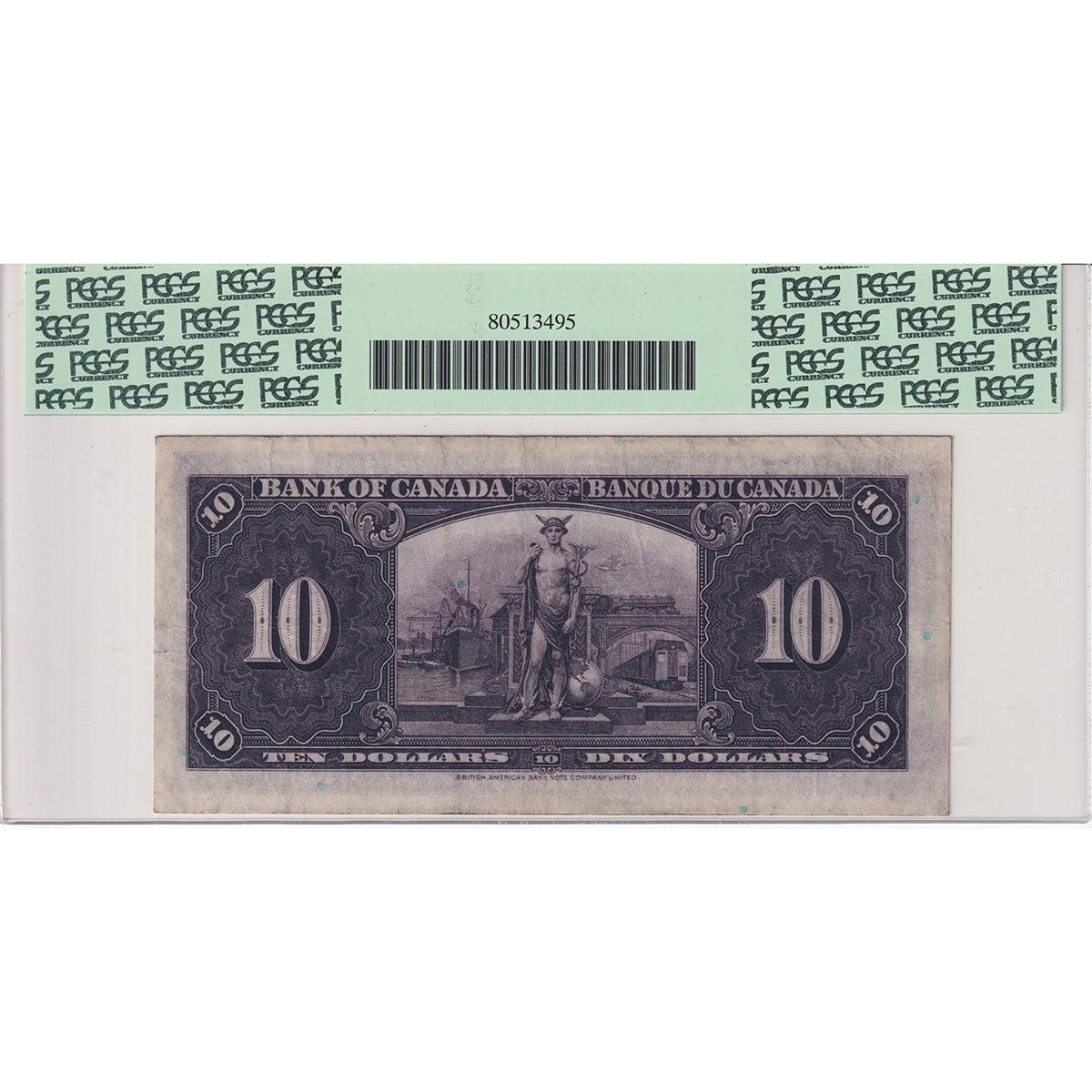 BC-24a 1937 Canada $10 Osborne-Towers, A/D, PCGS Certified VF25 Apparent (Small Tear)