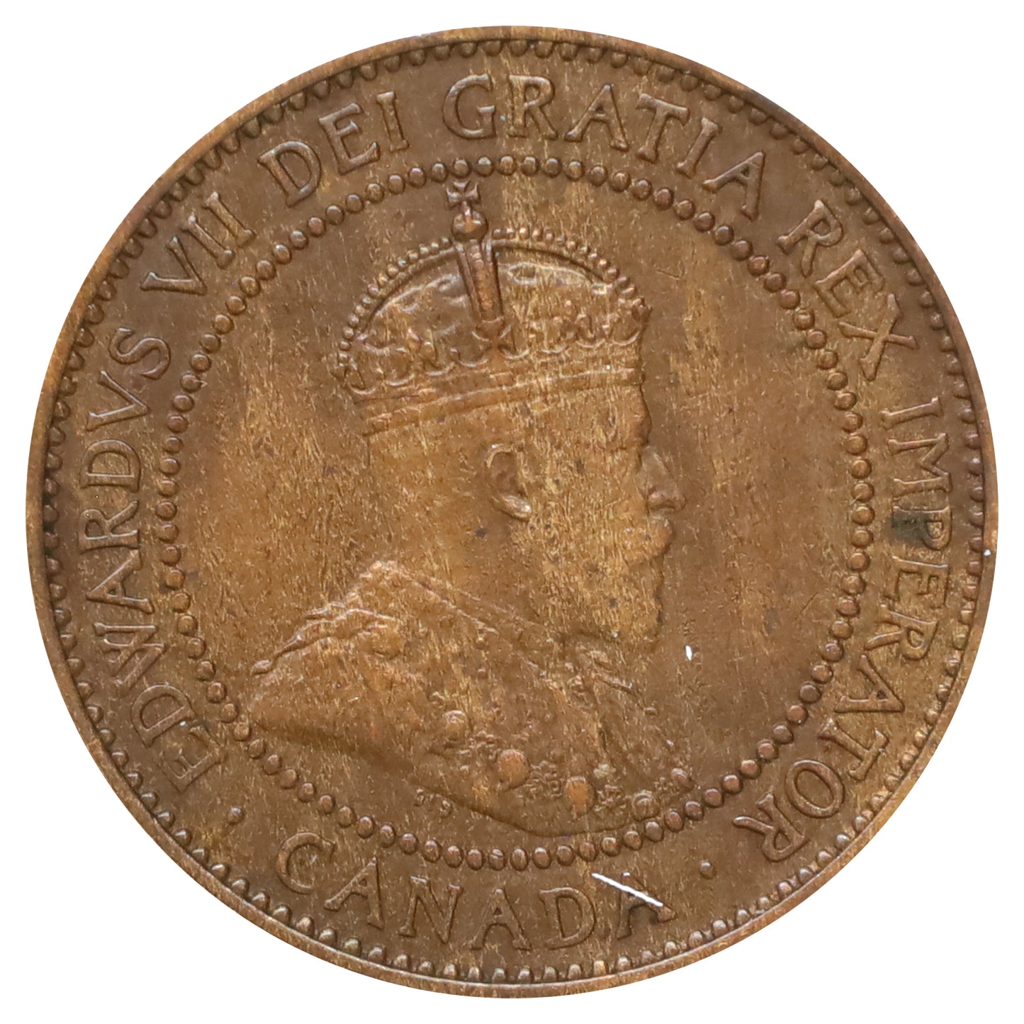1910 Canada 1-cent VF-EF (VF30) Corrosion, cleaned, or impaired