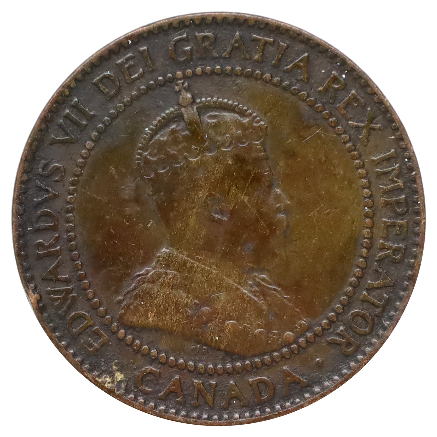 1910 Canada 1-cent VG-F (VG10) Nick, spots, or impaired