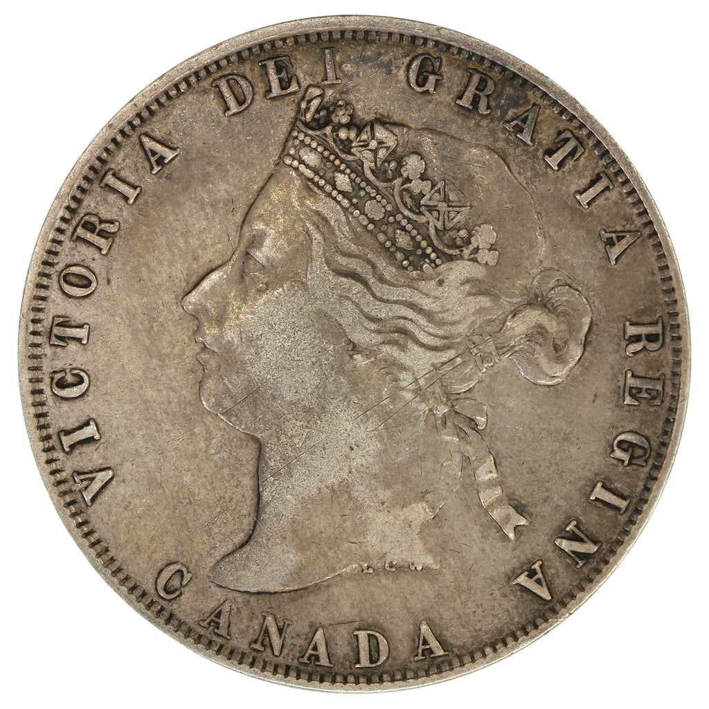 1872H Canada 50-cents Very Fine (VF20) $
