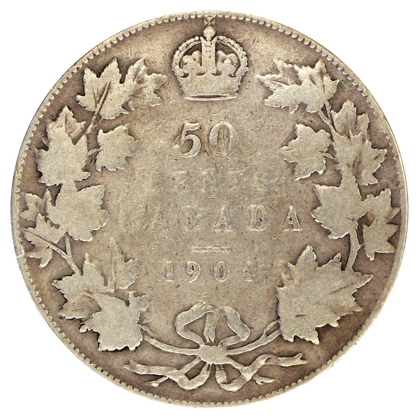 1904 Canada 50-cents Very Good (VG8) $