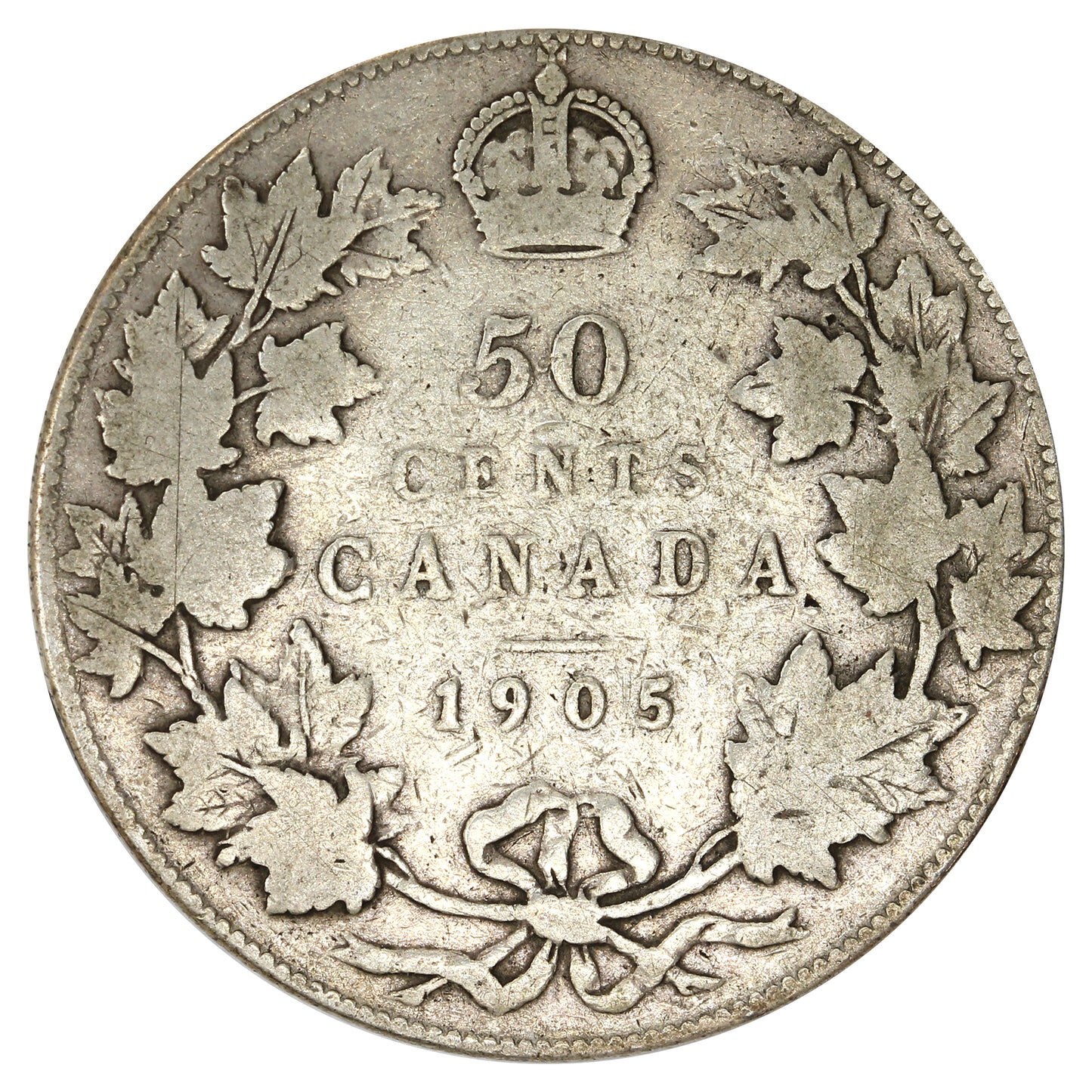 1905 Canada 50-cents VG-F (VG10) $