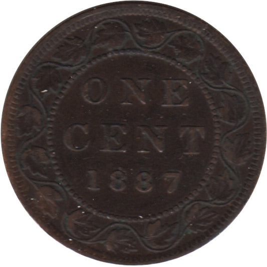 1887 Canada 1-cent VF-EF (VF30)