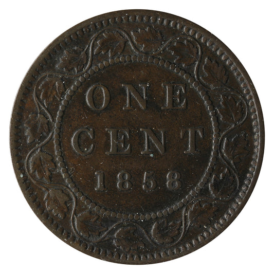 1858 Canada 1-cent Very Fine (VF20) $
