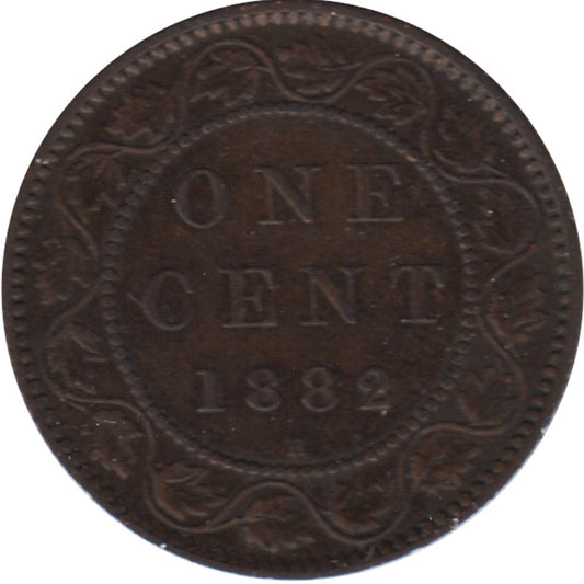 1882H Obv. 1 Canada 1-cent Very Fine (VF20)