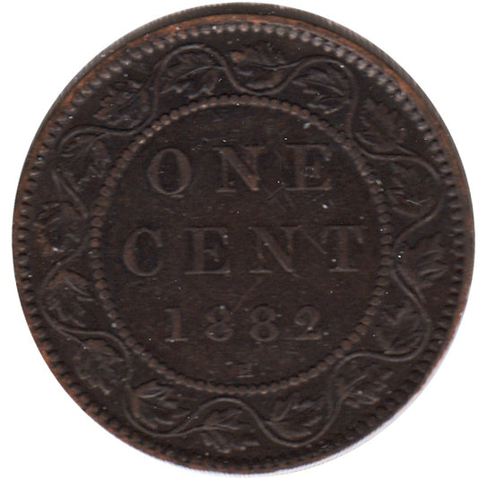 1882H Obv. 2 Canada 1-cent VF-EF (VF30)