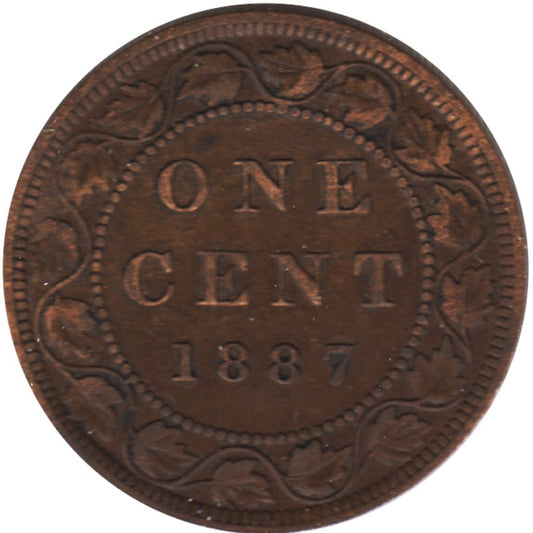 1887 Canada 1-cent Very Fine (VF20)