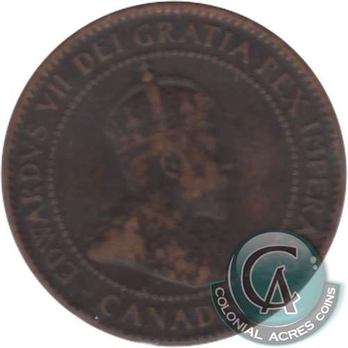 1908 Canada 1-cent Fine (F-12)