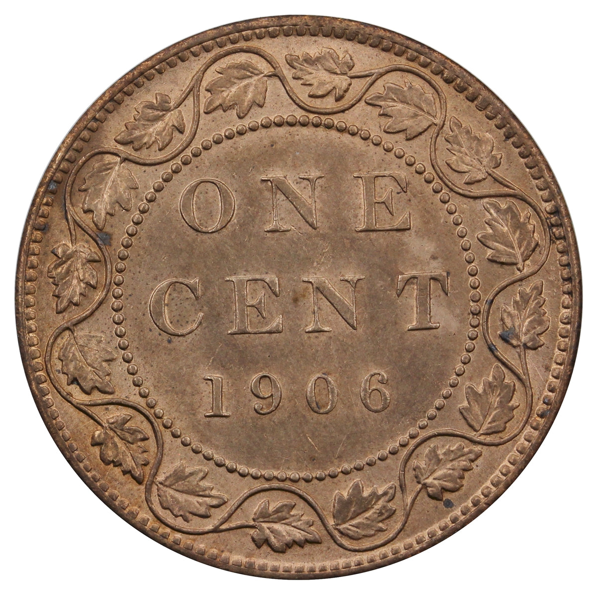 1906 Canada 1-cent Brilliant Uncirculated (MS-63) $