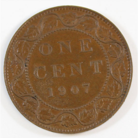 1907 Canada 1-cent EF-AU (EF45)
