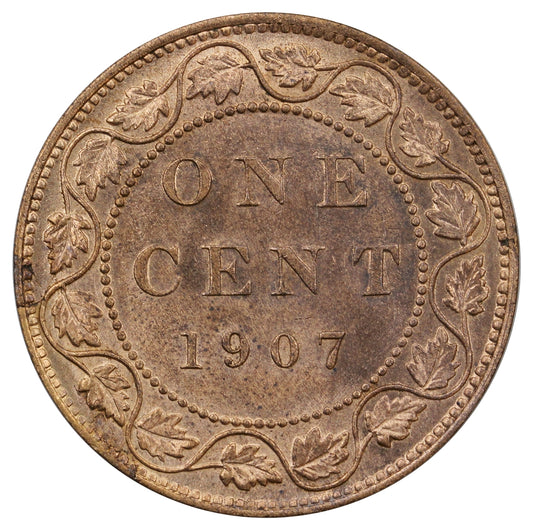 1907 Canada 1-cent UNC+ (MS62)