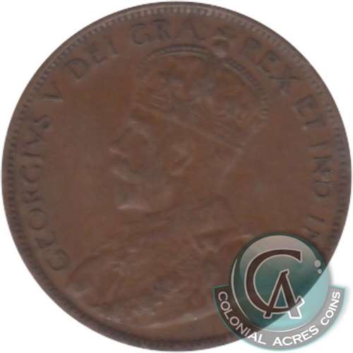 1915 Canada 1-cent VF-EF (VF30