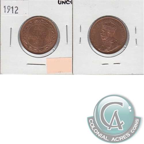 1912 Canada 1-cent UNC+ (MS62)