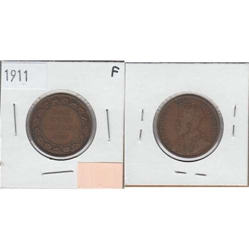 1911 Canada 1-cent Fine (F-12)