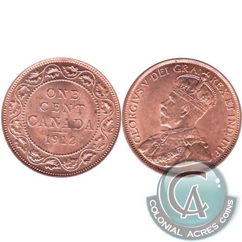 1912 Canada 1-cent Brilliant Uncirculated (MS63) $