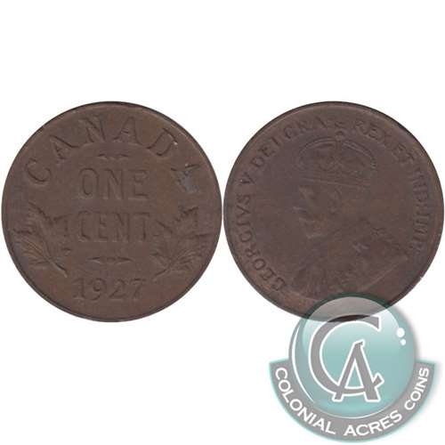 1927 Canada 1-cent VF-EF (VF-30)