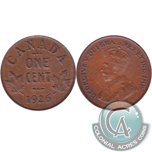 1926 Canada 1-cent Extra Fine (EF40)