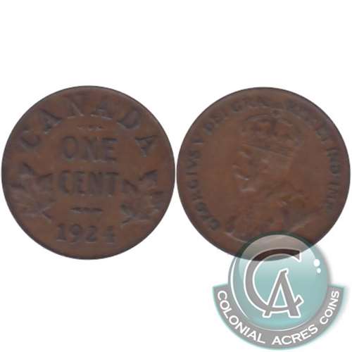 1924 Canada 1-cent VF-EF (VF-30)