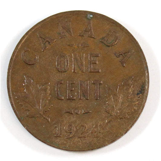 1924 Canada 1-cent Extra Fine (EF40)