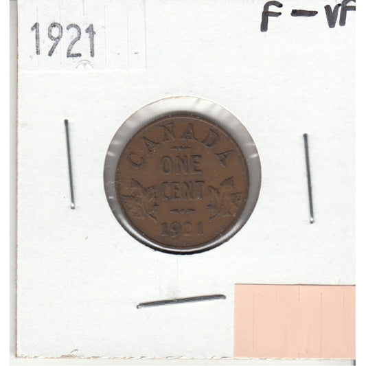 1921 Canada 1-cent F-VF (F15)