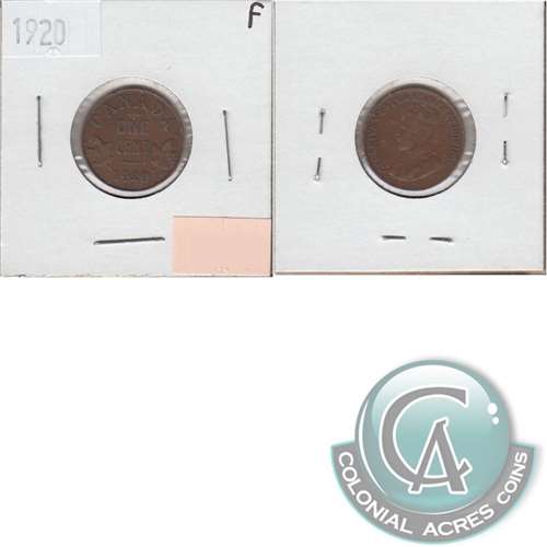 1920 Small Canada 1-cent Fine (F12)