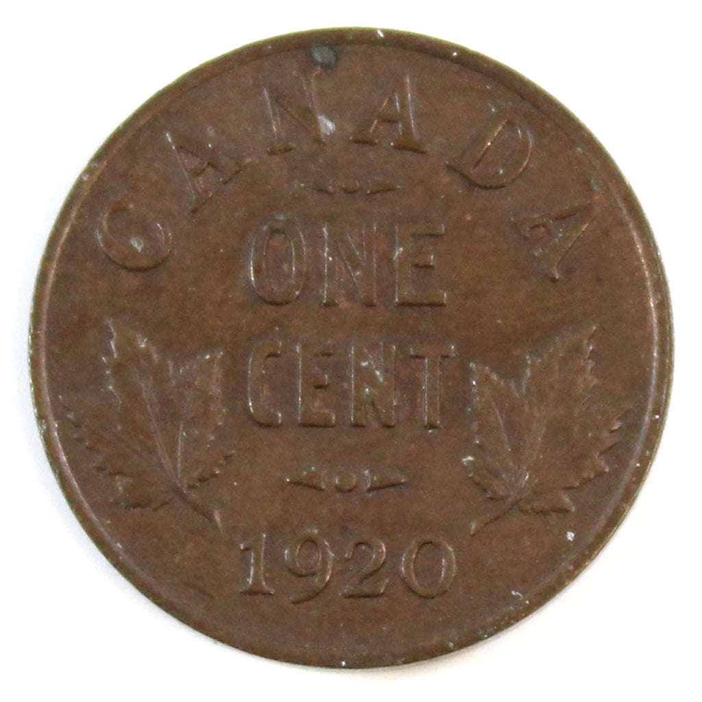 1920 Small Canada 1-cent Almost Uncirculated (AU50)