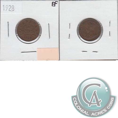 1928 Canada 1-cent Extra Fine (EF40)