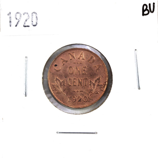 1920 Small Canada 1-cent Brilliant Uncirculated (MS63) $