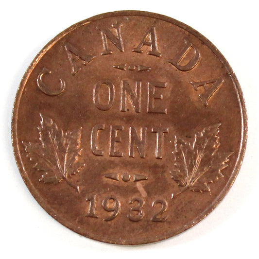 1932 Canada 1-cent Brilliant Uncirculated (MS63) $