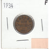 1934 Canada 1-cent Fine (F-12)