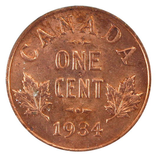 1934 Canada 1-cent Brilliant Uncirculated (MS63)