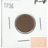 1936 Canada 1-cent F-VF (F-15)