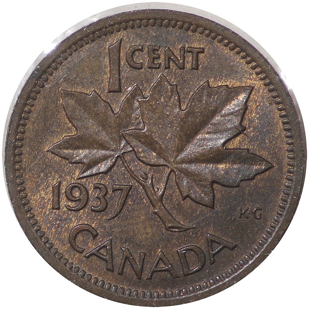 1937 Canada 1-cent UNC+ (MS62)