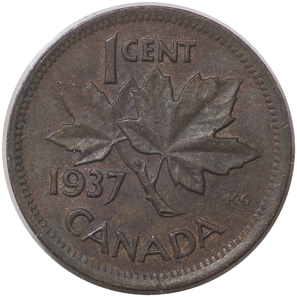 1937 Canada 1-cent EF-AU (EF45)