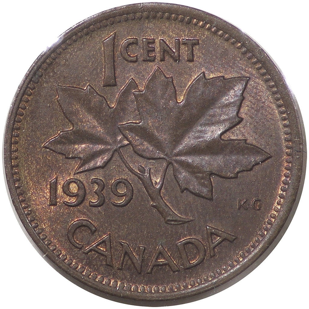 1939 Canada 1-cent Uncirculated (MS60)