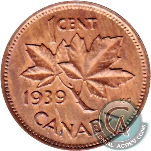 1939 Canada 1-cent Choice Brilliant Uncirculated (MS-64)