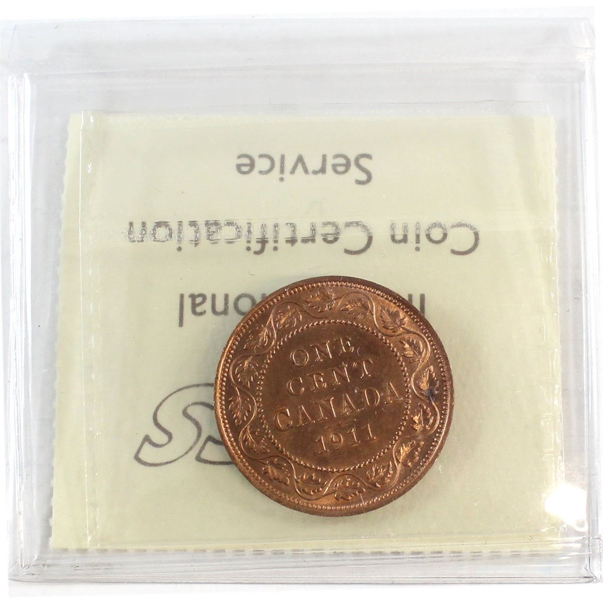 1911 Canada 1-cent ICCS Certified MS-63 Red