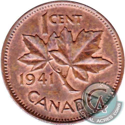 1941 Canada 1-cent VF-EF (VF-30)
