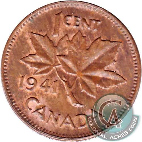 1941 Canada 1-cent AU-UNC (AU-55)