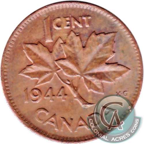 1944 Canada 1-cent Uncirculated (MS-60)