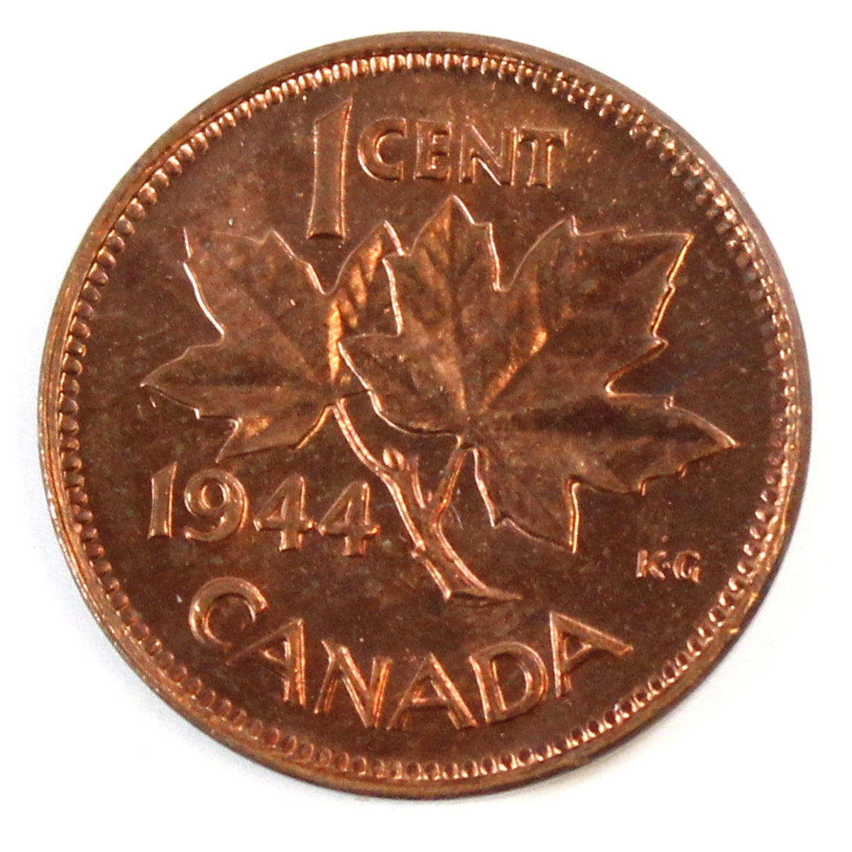 1944 Canada 1-cent UNC+ (MS62)