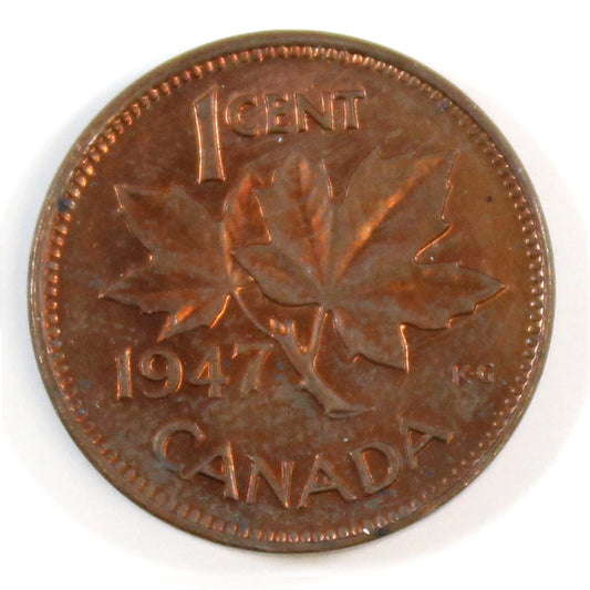 1947 Canada 1-cent UNC+ (MS62)