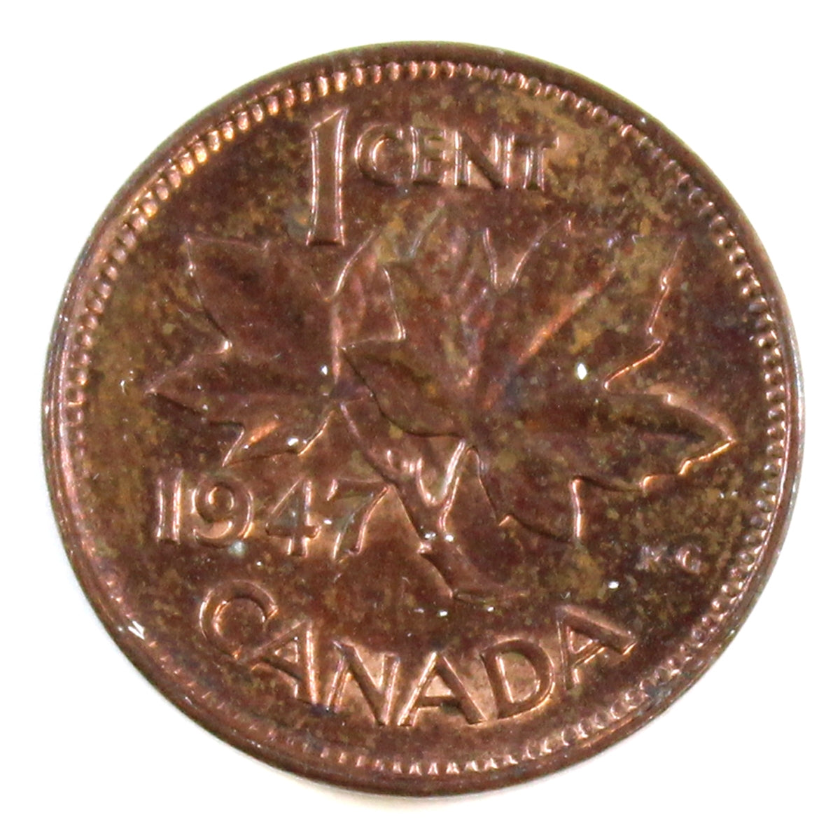 1947 Canada 1-cent Uncirculated (MS-60)