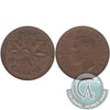 1949 A Between Denticles Canada 1-cent AU-UNC (AU-55)