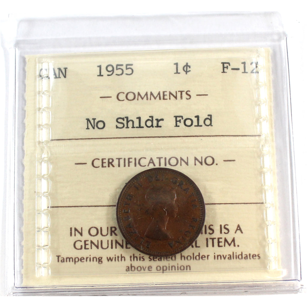 1955 NSF Canada 1-cent ICCS Certified F-12