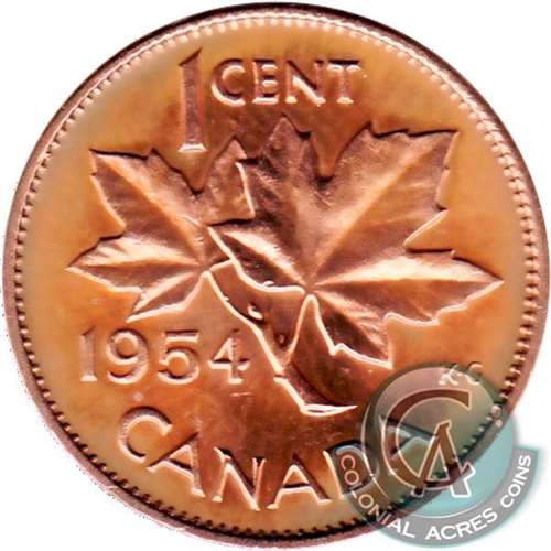 1954 Canada 1-cent UNC+ (MS-62)