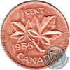 1955 Canada 1-cent UNC+ (MS-62)