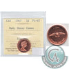 1967 Canada 1-cent ICCS Certified PL-65 Red; Heavy Cameo