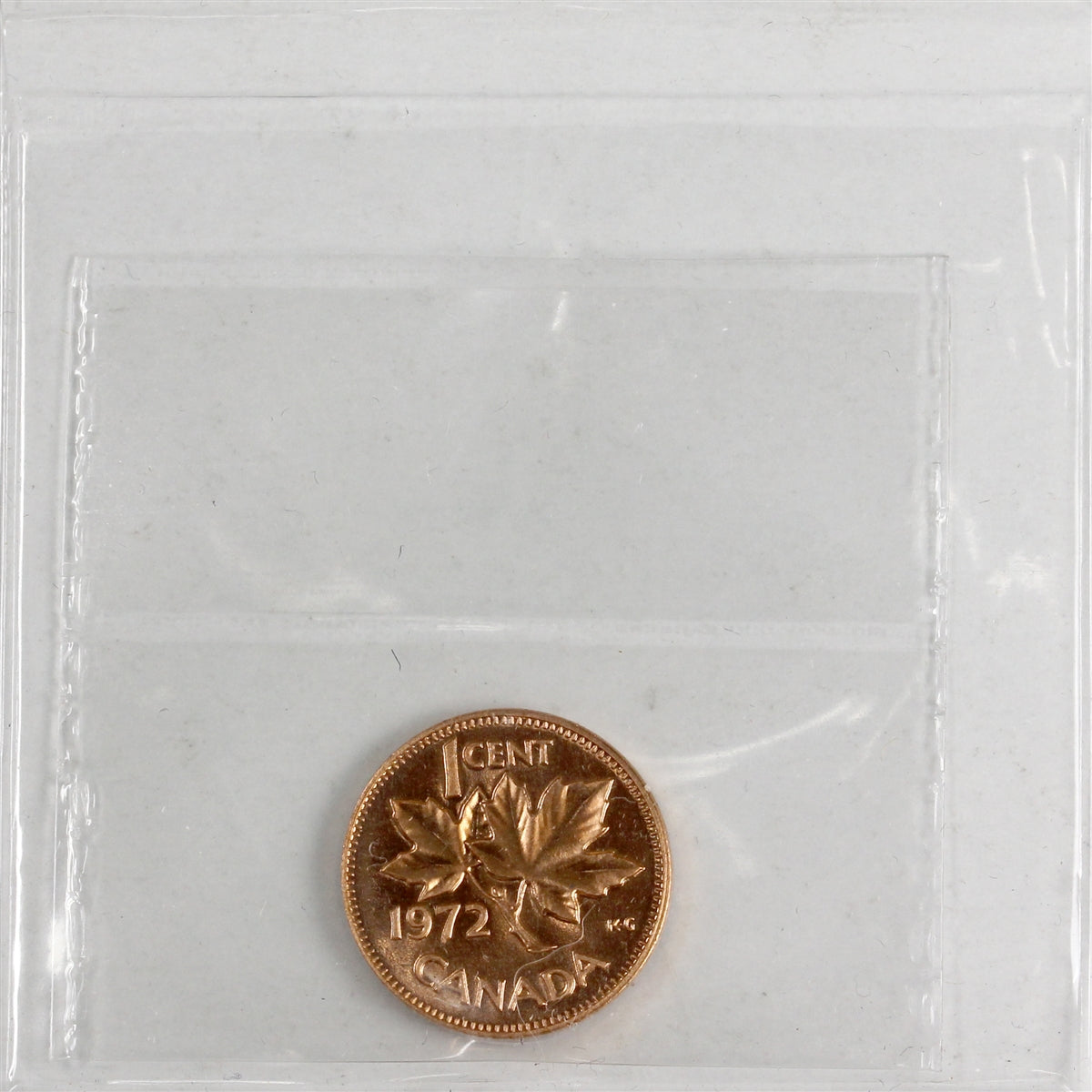 1972 Canada 1-cent ICCS Certified SP66 Red; Heavy Cameo