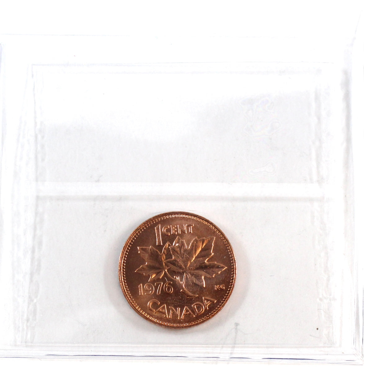 1976 Canada 1-cent ICCS Certified MS65 Red